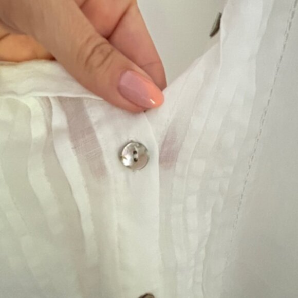 Zara White Button Down Shirt - Picture 3 of 4